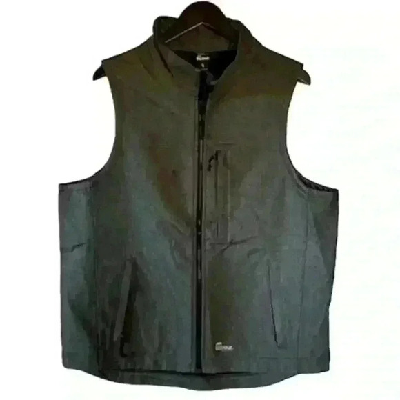 Men's Berne Gray Highland Softshell Vest, size Large - Picture 2 of 5